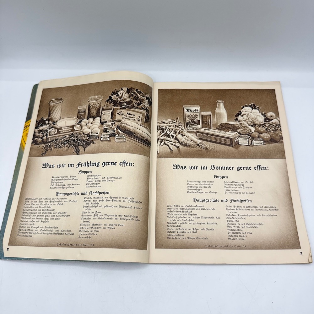 Knorr Kochbuch Cookbook Pamphlet Multicolor Vtg German Recipes Advertising Retro - Picture 13 of 16